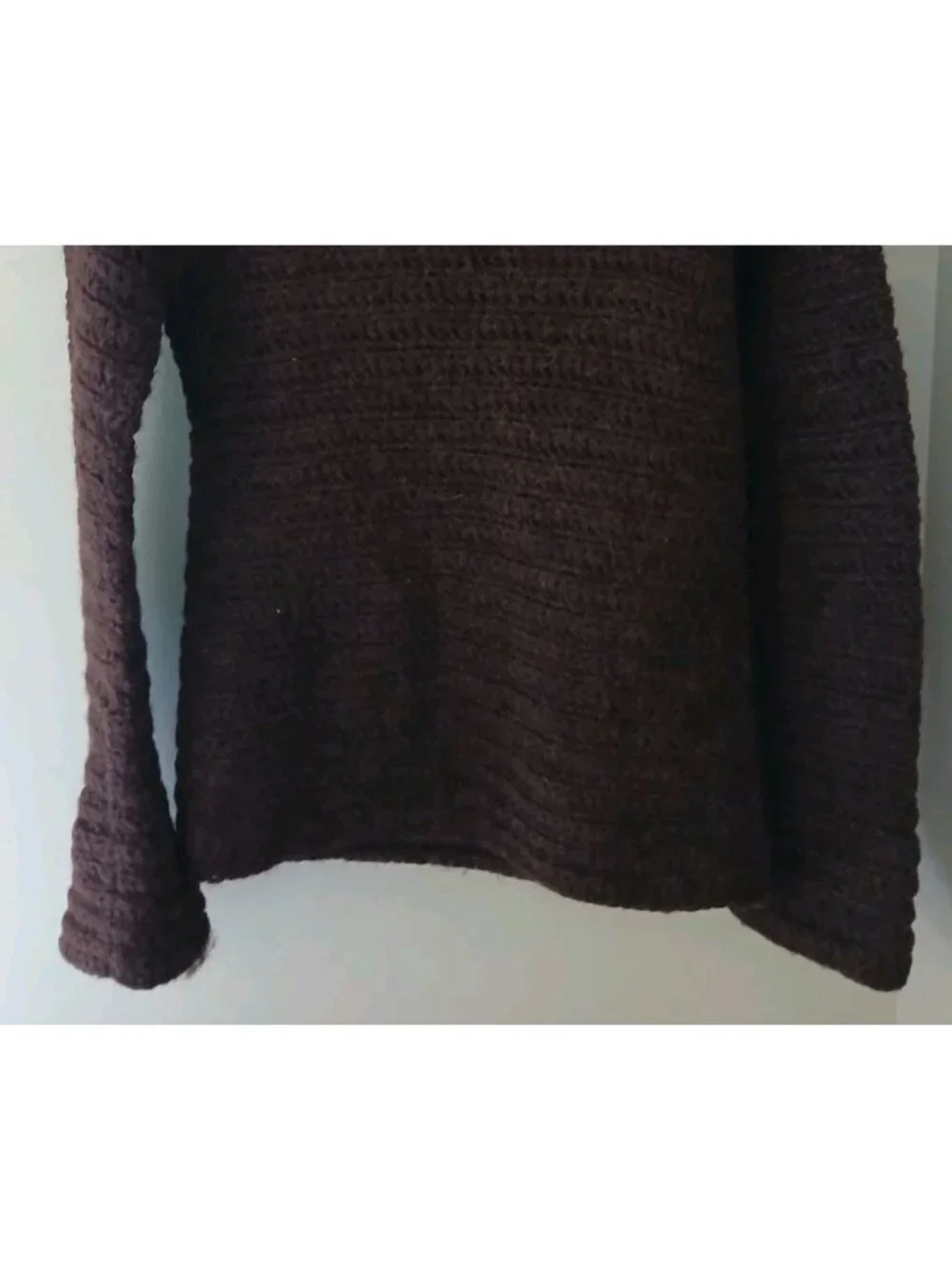 Vtg. J. Crew Handknit Alpaca Pullover Sweater